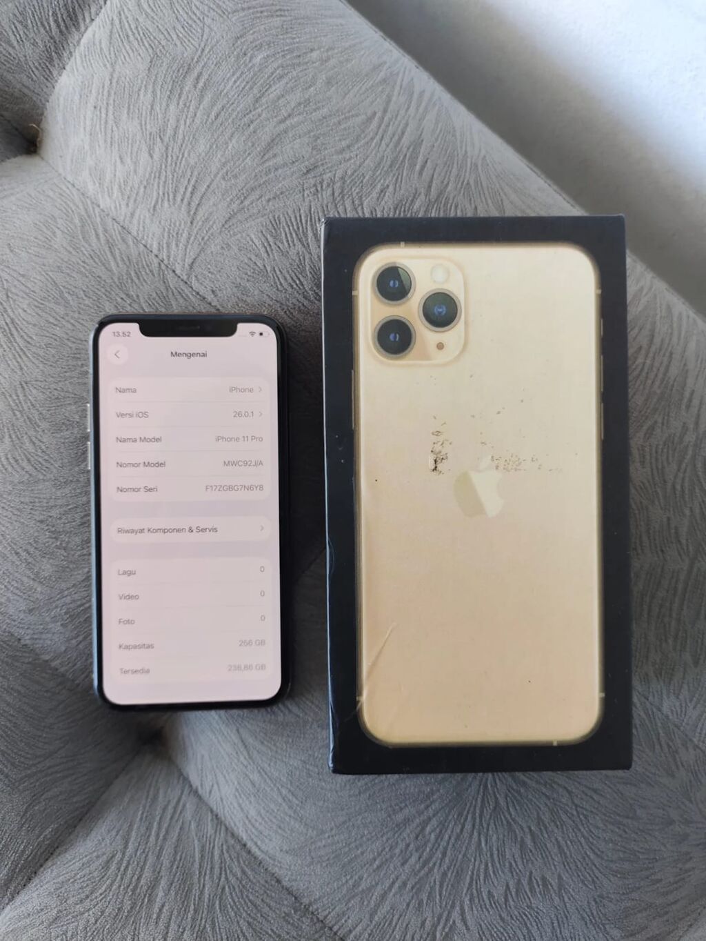 IPhone 11 Pro, 256 GB, Qızılı, Zəmanət, Kredit, Simsiz şarj — Apple iPhone, Bakı (4)