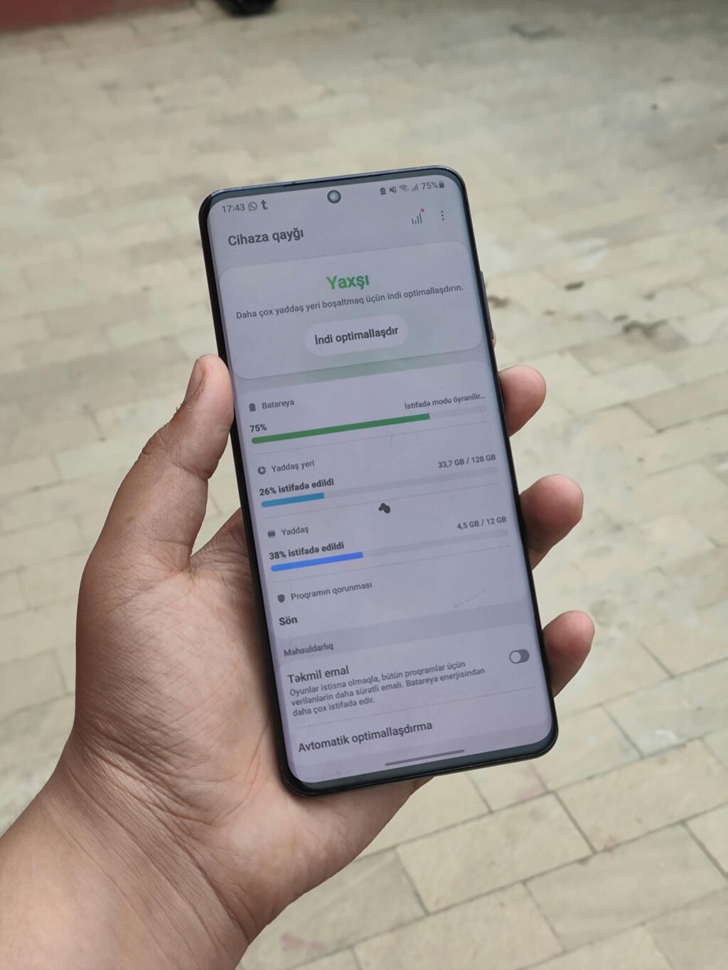 Samsung Galaxy S20 Ultra, 128 GB, rəng - Qara, Zəmanət, Barmaq izi, Simsiz şarj — Samsung, Bakı (5)