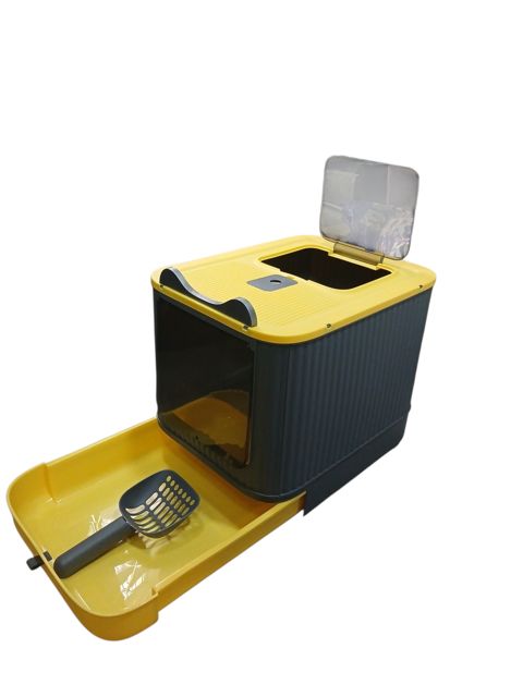 Heyvanlar üçün biotualet, plastik, sarı — Bakı