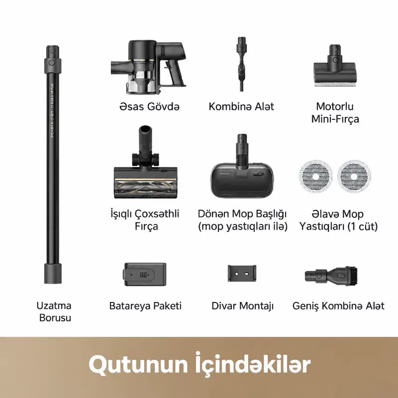 Dreame Cordless Vacuum Cleaner R10 Pro Aqua (VZV15A) — Robot tozsoran, Bakı (7)