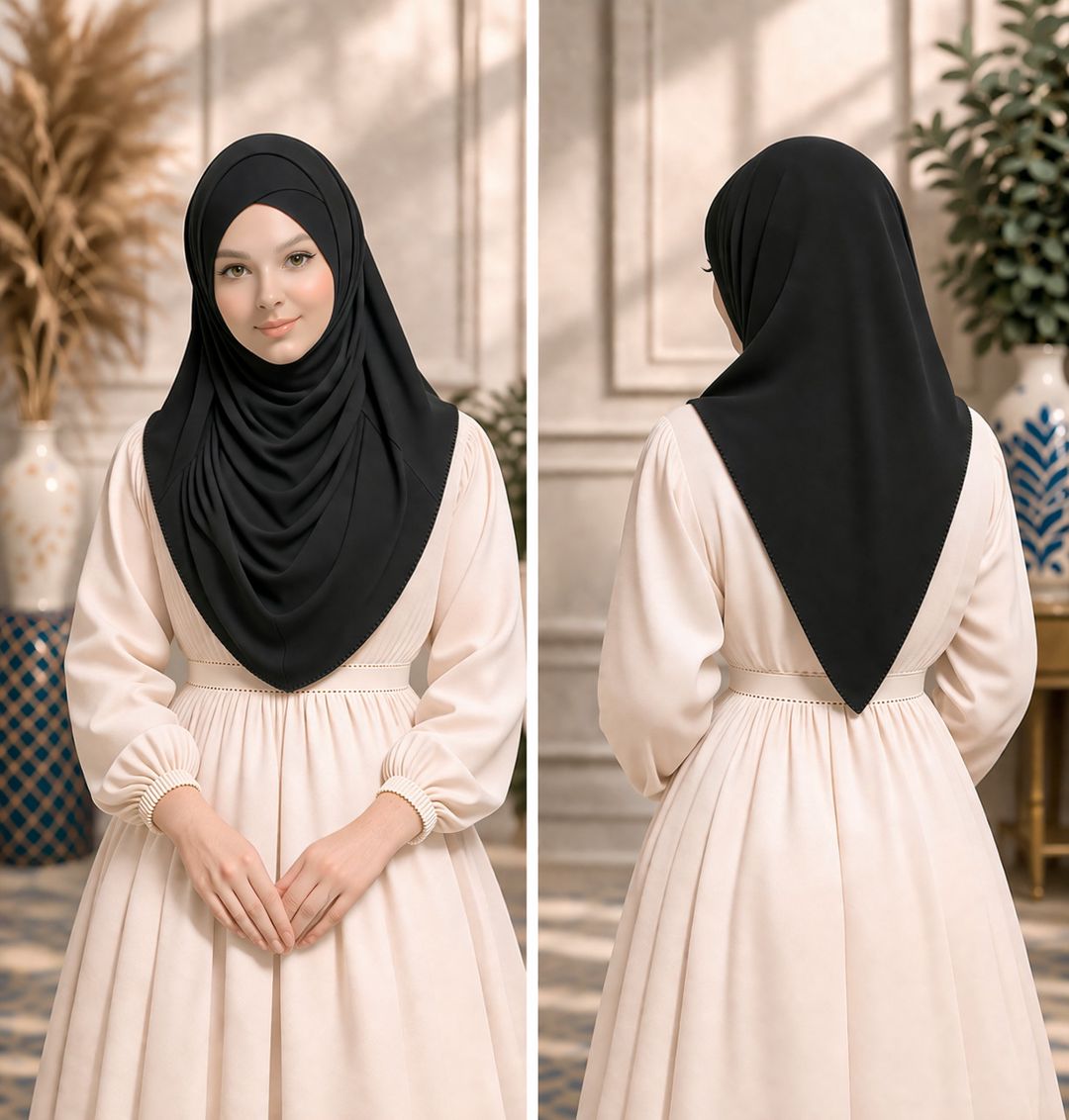 Hicab Firdevs, qara, trikotaj, ölçü One size — Mallar, Bakı