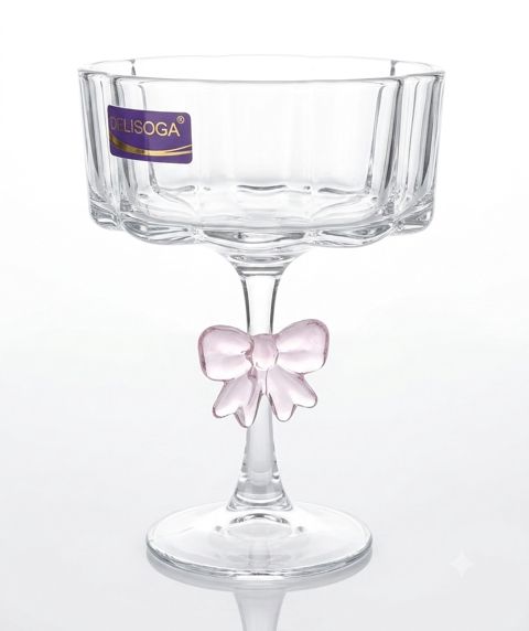 Şirniyyat qabı, büllur şüşə, şəffaf, 200 ml, 10 sm — Bakı