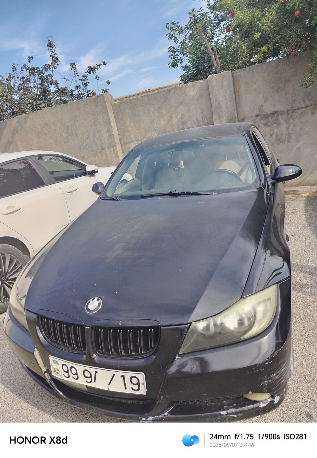 BMW 3 Series sedan (E90), qara rəng. - Mator texpasportda N/Z yazilib 99-CA-419 — Avtomobillər, Bakı (2)