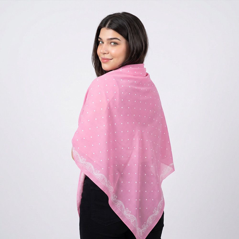 Kəlağayı Süsən, ipək, çəhrayı, 150x150 sm — Mallar, Bakı (2)