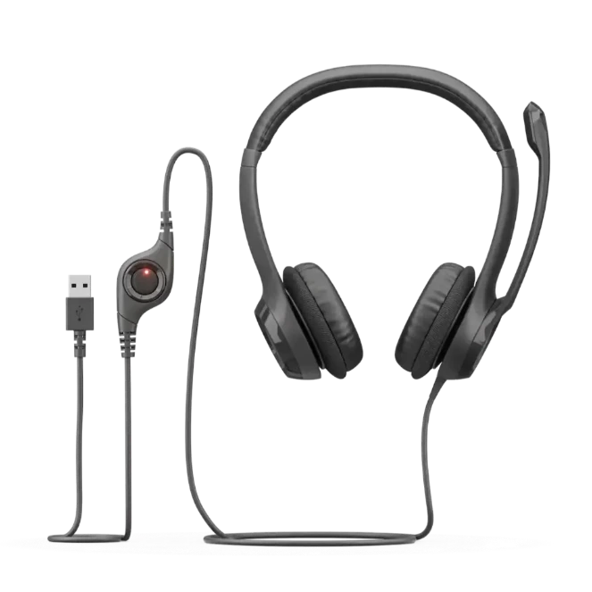 Logitech Corded USB Headset H390 - Emea (981-000406) — Klaviaturalar və siçanlar, Bakı (5)