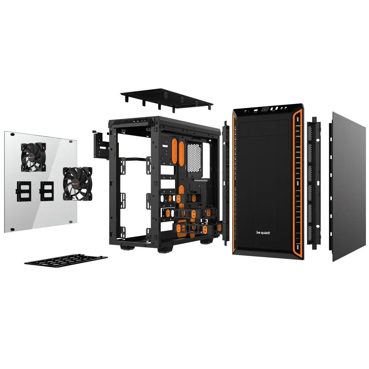 Case be quiet Pure Base 600 Window Orange (BGW20) — Korpuslər, Bakı (3)