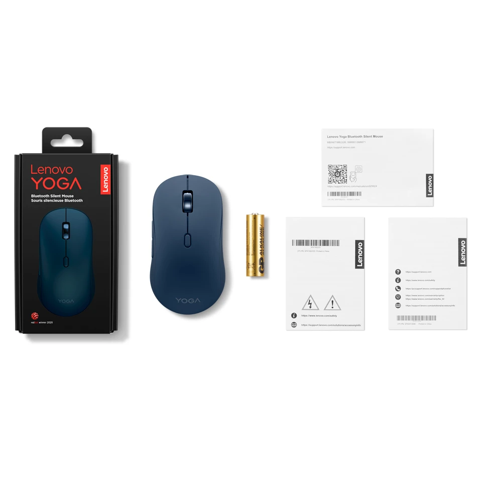 Lenovo Yoga Bluetooth Silent Mouse Cosmic Blue (GY51S61922) — Veb kameralar, Bakı (6)