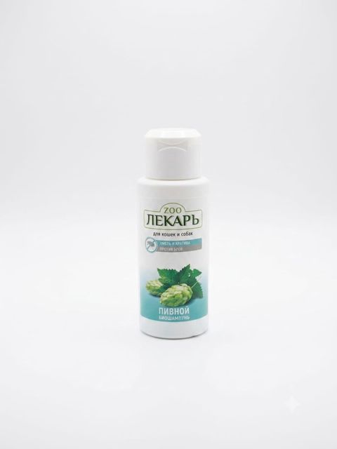 Şampun Zoo Лекарь, İt və Pişiklər üçün, Birə və gənələrə qarşı, 80 ml, İstənilən yaş — Bakı