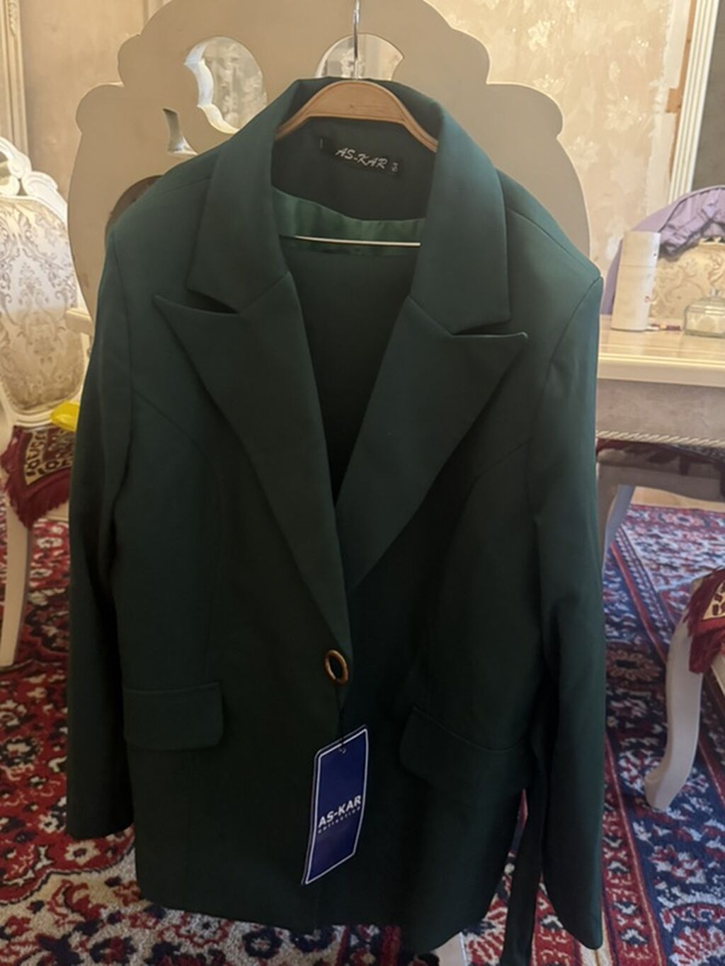 As-kar Collection qadın pencəyi - Rəng: tünd yaşıl - Model: tək — Caketi, Gəncə (2)