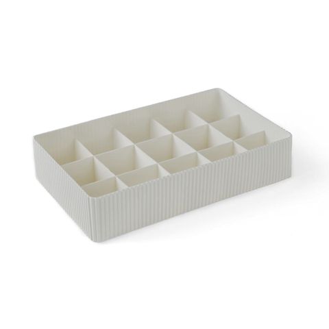 Kosmetika üçün orqanayzer Lova, 15 bölməli, plastik, 30x18sm, bej — Bakı