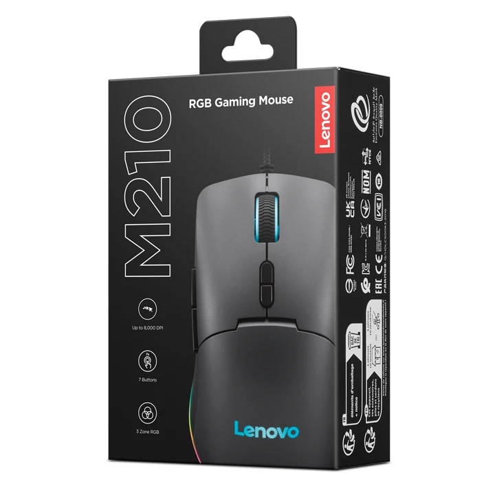 Lenovo M210 RGB Gaming Mouse (GY51M74265) — Veb kameralar, Bakı (8)