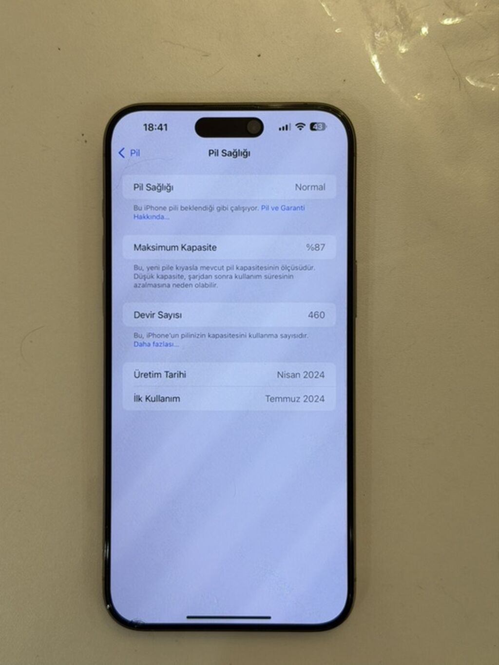 IPhone 15 Pro Max, 256 GB, Natural Titanium, Face ID — Apple iPhone, Sumqayıt (4)