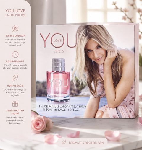 You Love qadınlar üçün ətir dəsti, 2x50 ml — Bakı