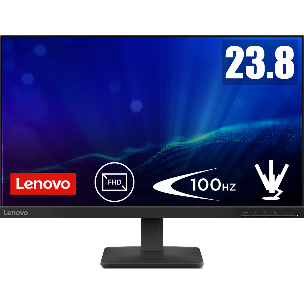 Monitor Lenovo L24-4e/ 23,8" (1920х1080) 100HZ/ Ports: HDMI, VGA/ Warranty 3 year/Raven Black — Bakı