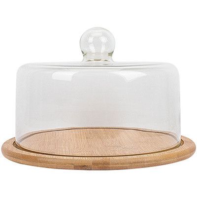 Tort qabı, bambuk/şüşə, şəffaf-qəhvəyi — Mallar, Bakı (3)