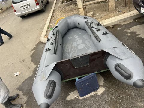 Fregat şişmə qayıq - Rəng: boz - Material: möhkəm PVC, çoxbölməli — Goranboy