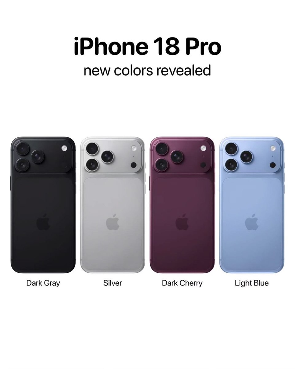 Apple iPhone 18 Pro Max Burgundy 1TB/12GB — Smartfonlar, Bakı (3)