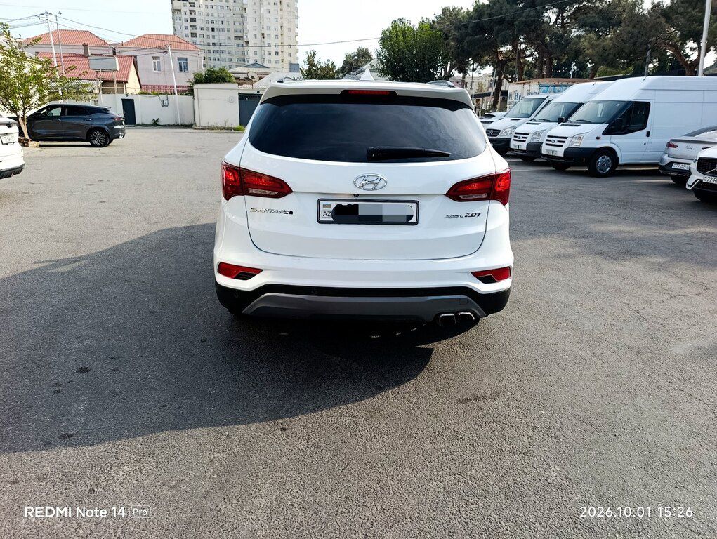 Hyundai Santa Fe, 2.0 L, 2017 il, 137 000 km — Avtomobillər, Bakı (3)