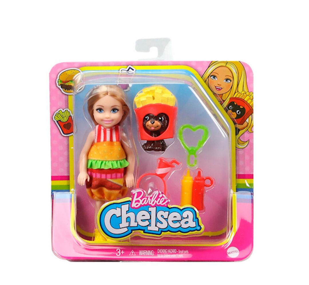 Kukla Barbie Chelsea burqer kostyumunda, 3+ yaş — Mallar, Bakı (3)