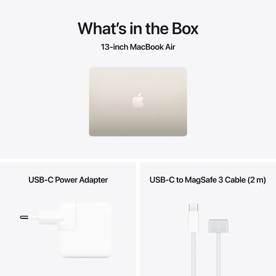 Apple MacBook Air 13.6 M5 16GB/512GB (10C CPU/8C GPU) Starlight — Apple Macbook, Bakı (3)