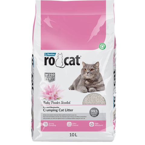 Pişiklər üçün topalanan doldurucu Ro Cat Baby Powder, 10 l — Bakı