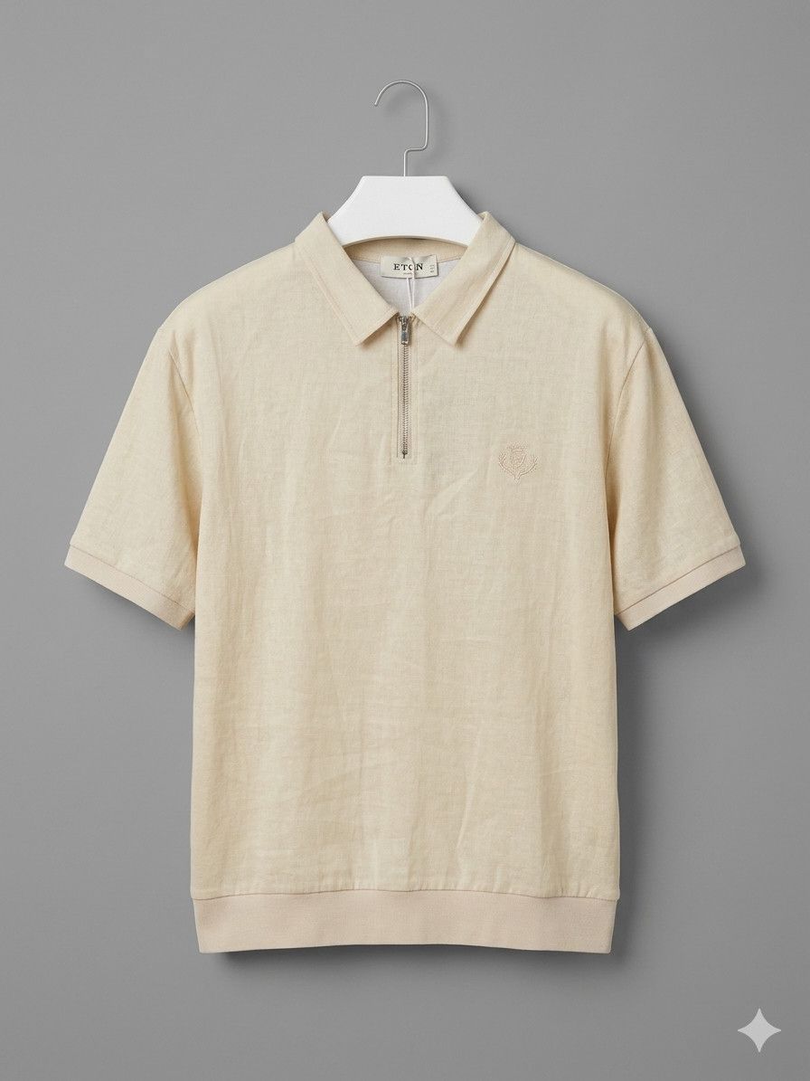 Kişilər üçün polo 99010, pambıq, bej, ölçü M — Mallar, Bakı