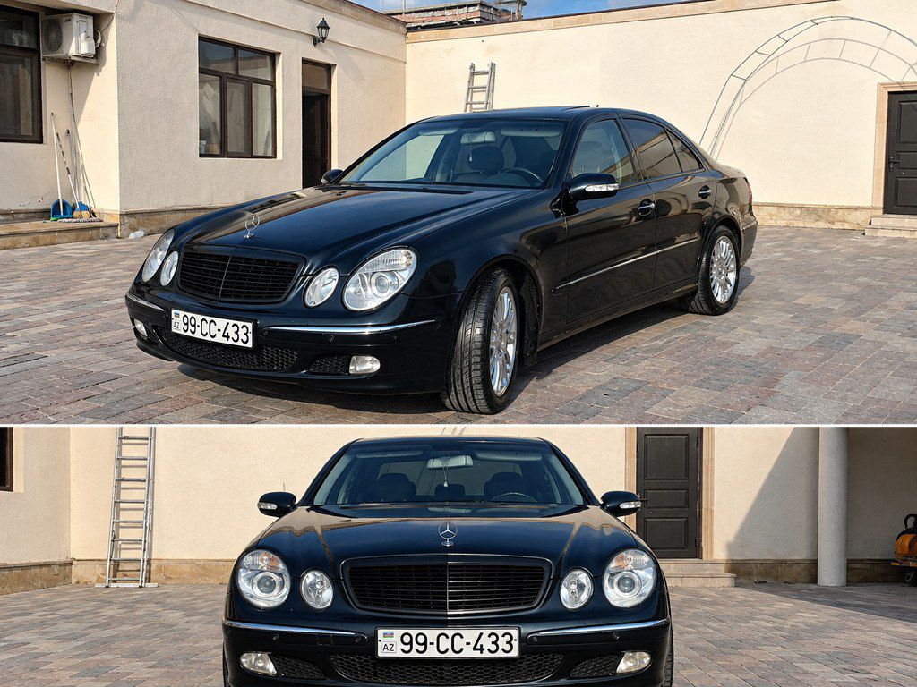 Mercedes E 220, 2.2 L, 2003 il, 570 000 km 99-CC-433 — Avtomobillər, Bakı (2)