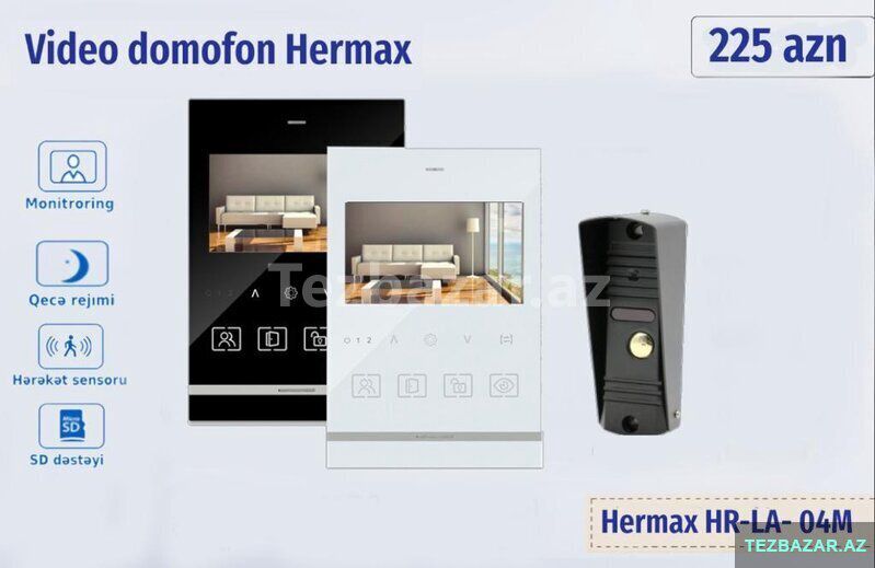 Hermax domofonlari — Surveillance sistemləri, Bakı (2)