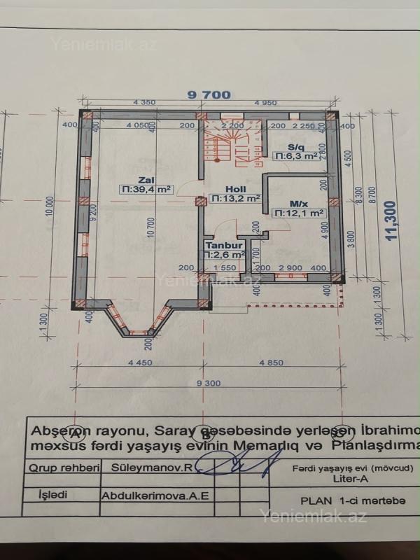 Satılır 5 otaqlı Həyət evi / Villa, 150 m², Saray — Ev, villa, Abşeron (7)