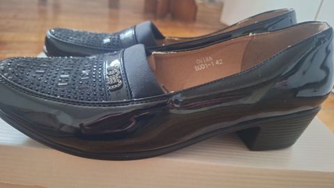 Qara rəngli qadın loaferləri – Ovira - Model: Ovira, kod B001-142 — Bakı
