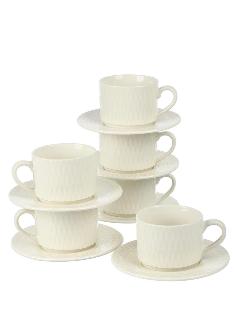 Fincan dəsti, keramika, ağ, 250 ml, 6 əd — Mallar, Bakı (3)