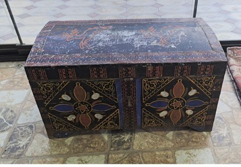 Taxta dekorativ sandıq/kufça - Material: bərk ağac - Üslub: əl işləri — Bakı