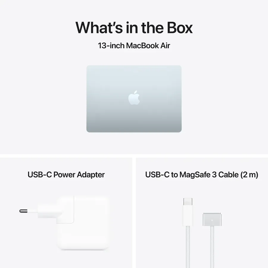Apple MacBook Air 13.6 M5 16GB/512GB (10C CPU/8C GPU) Sky Blue — Apple Macbook, Bakı (3)