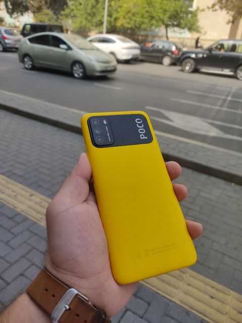 Poco M3, 64 GB, rəng - Sarı, Zəmanət, Sensor, Barmaq izi — Bakı