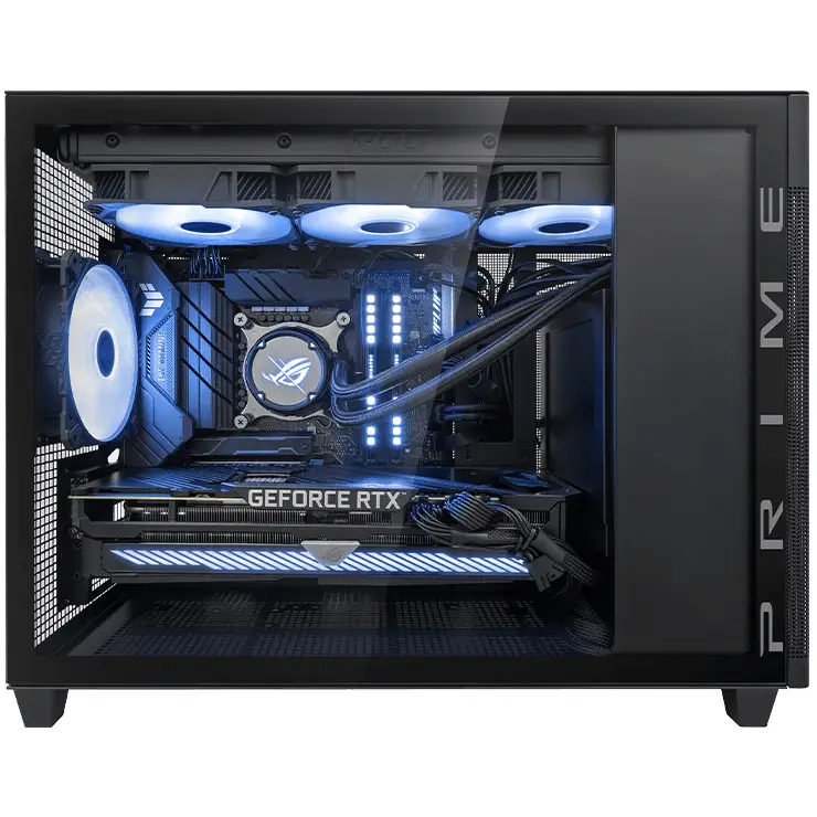Case ASUS Prıme AP201 Tempered Glass MicroATX Black — Korpuslər, Bakı (6)