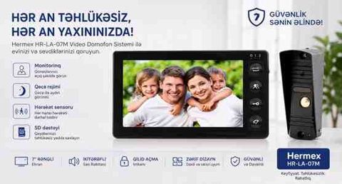 Domofon Hermax HR-LA07M — Bakı