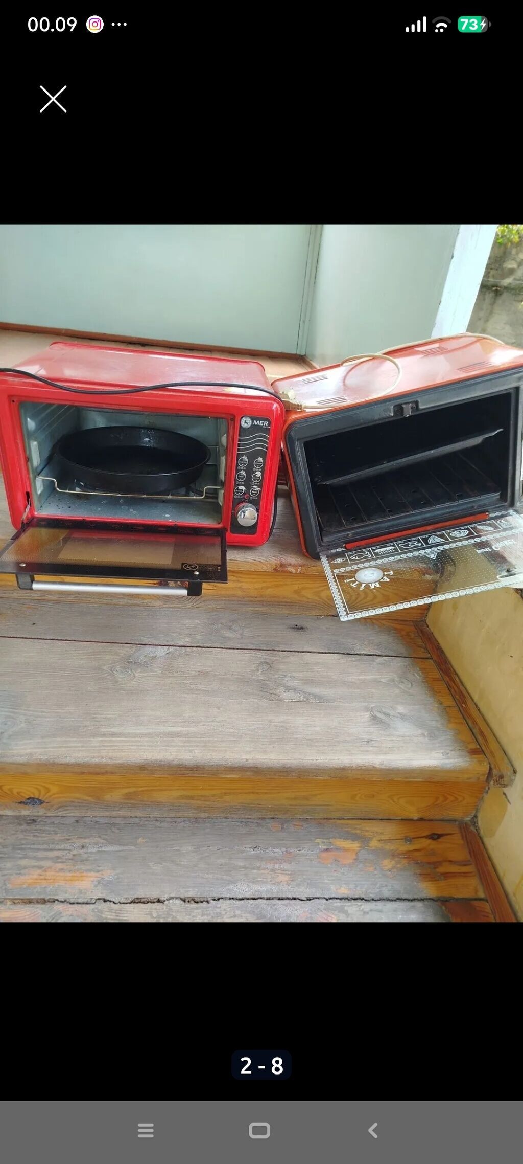 Məhsul: Elektrik mini soba (qırmızı rəngdə), 2 ədəd Stolüstü — Masaüstü plitələr, Mingəçevir (7)
