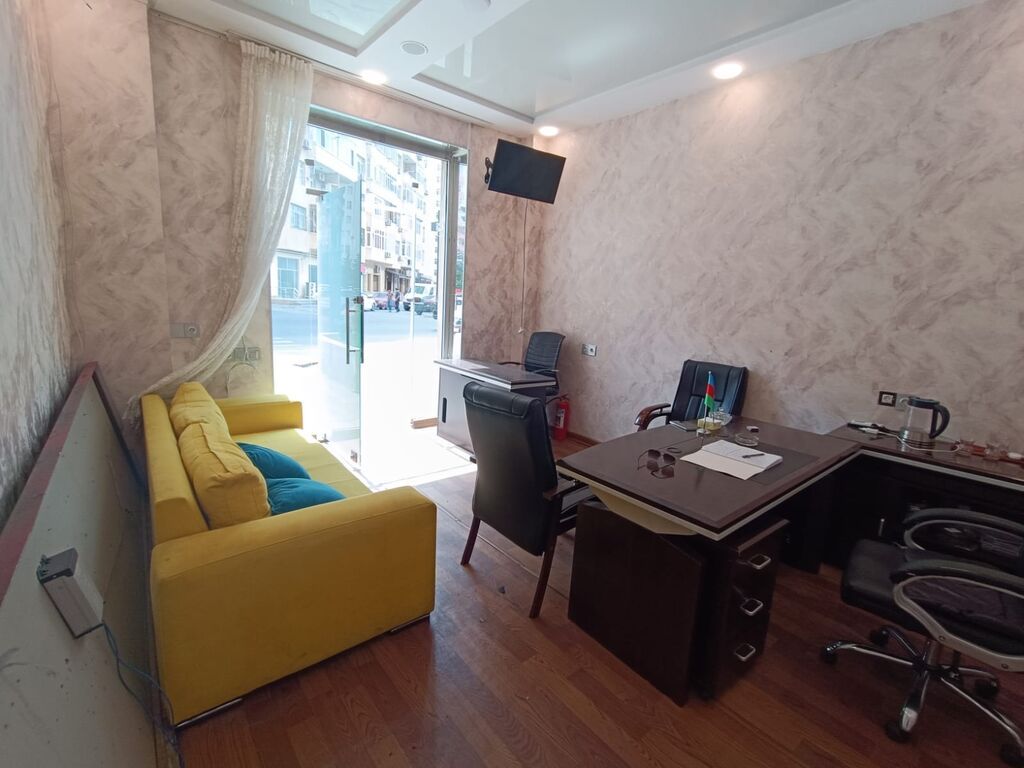 Ofis üçün tam mebel dəsti Tərkibi: - Böyük L formalı iş masası — Ofis mebeli, Gəncə (4)