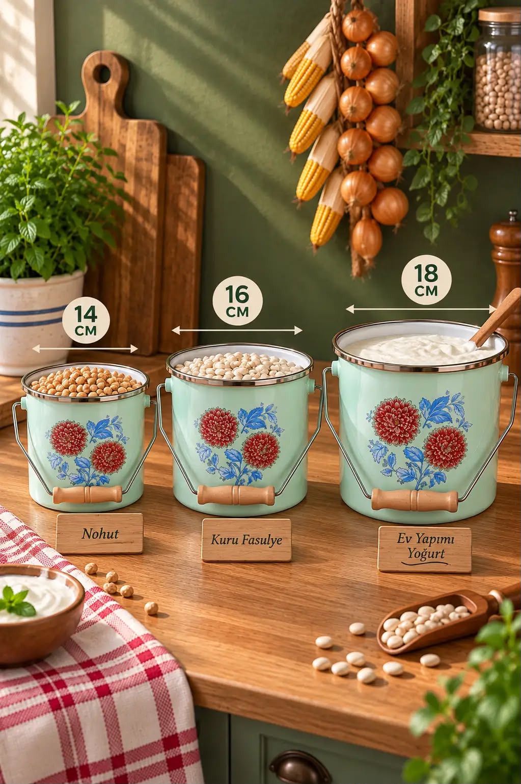 Bidon dəsti Bonera, 1000 ml, 2500 ml, 4000 ml, mina, 3 ədəd — Mallar, Bakı (2)