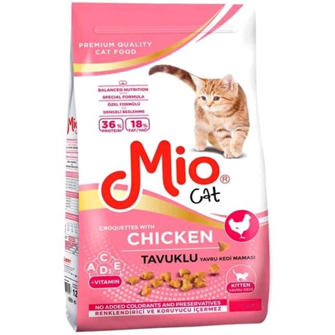 Quru yem Mio, pişik balaları üçün, toyuq əti ilə, 1 kq — Bakı