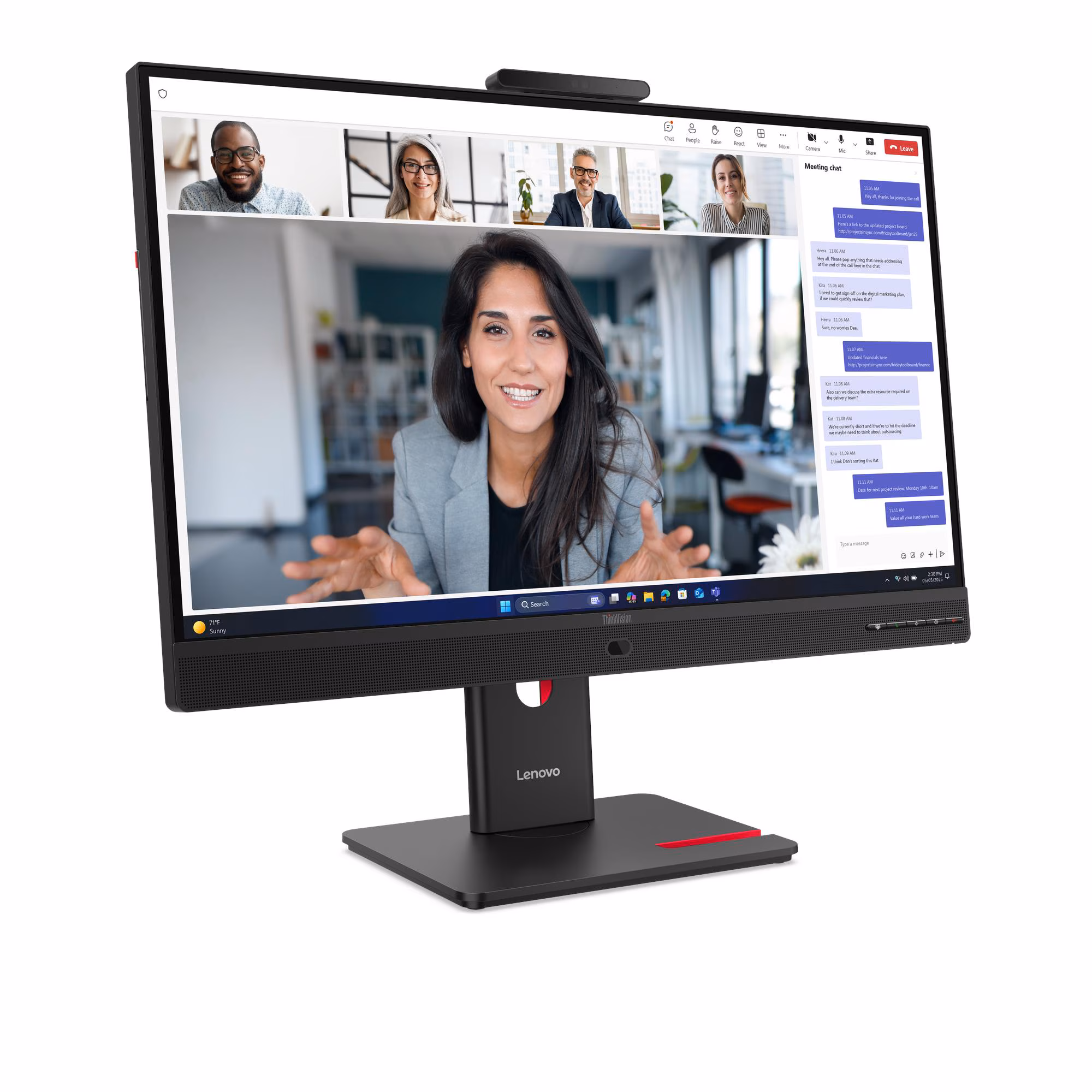 Monitor Lenovo ThinkVision T27QD-4v/ 27" 120Hz (64B8UAT1SA) — Bakı