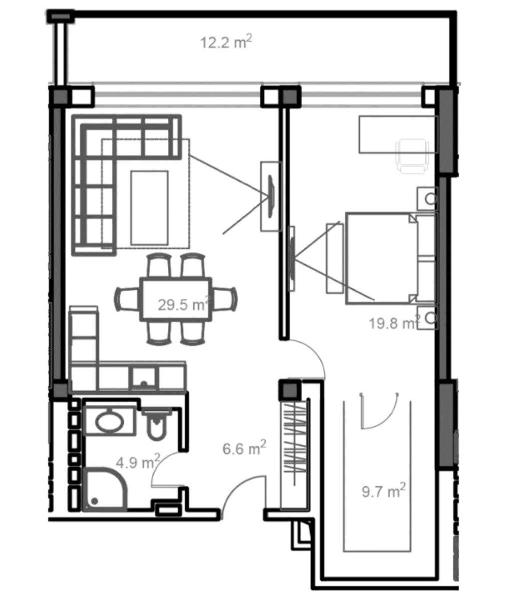 Satılır 2 otaqlı yeni tikili 97.5 m² — Mənzil, Bakı (5)