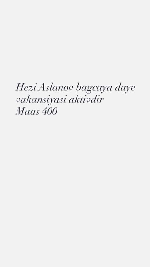 Hezi Aslanov ərazisində bağçaya dayə vakansiyası - İş yeri: Uşaq — Bakı