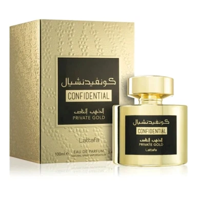 Lattafa Perfumes Confidential Private Gold 100 ml — Bakı