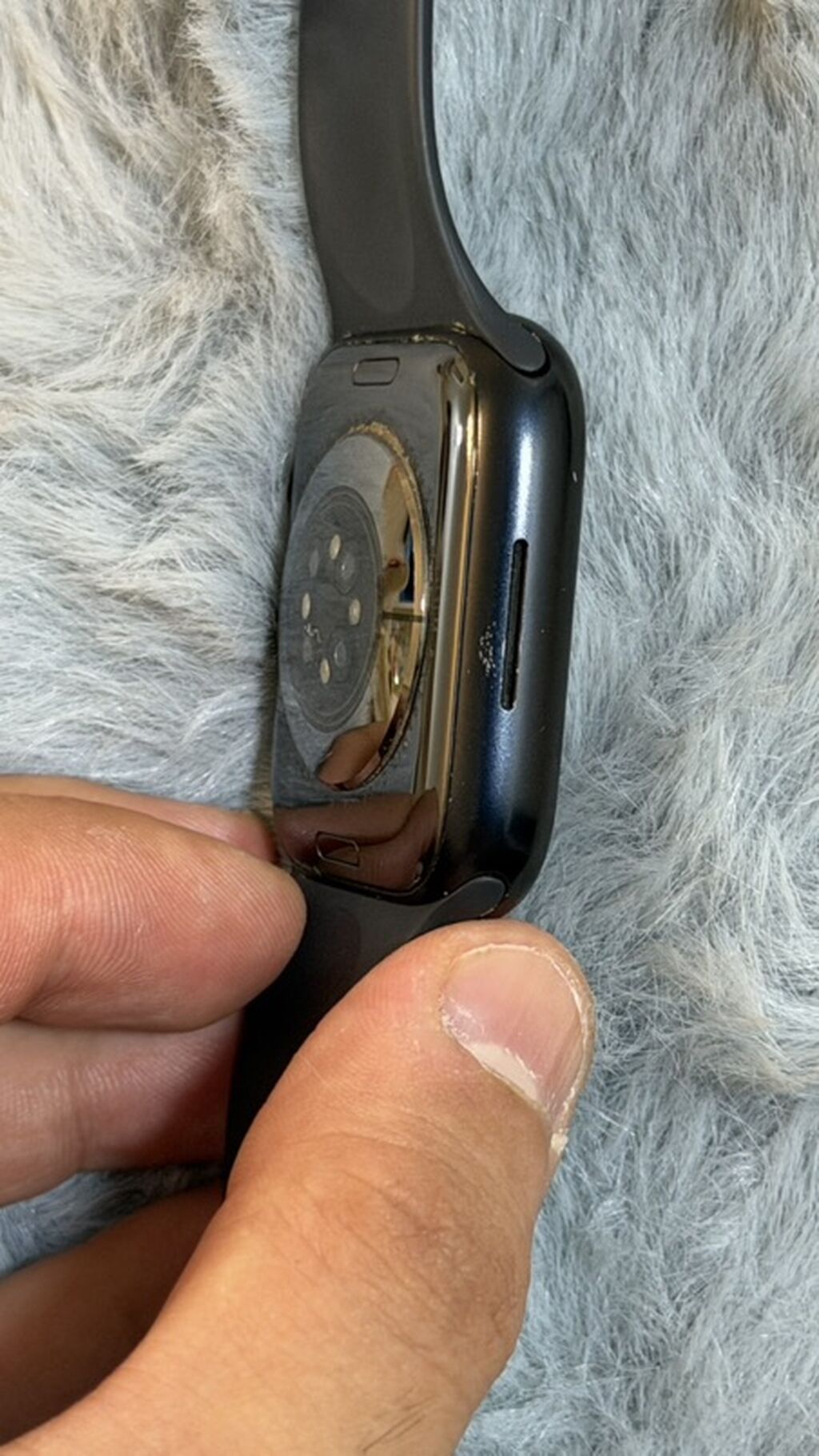 Ağıllı saat – qara rəngli silikon qayışlı, düzbucaqlı sensor displeyli — Ağıllı saatlar, Salyan (7)