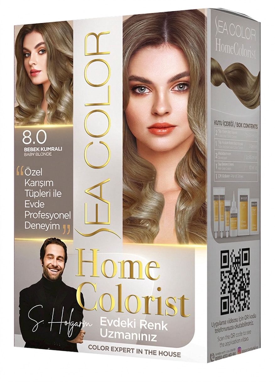 Krem-boya Sea Color 8.0 Bebek Kumralı 185 ml — Mallar, Bakı