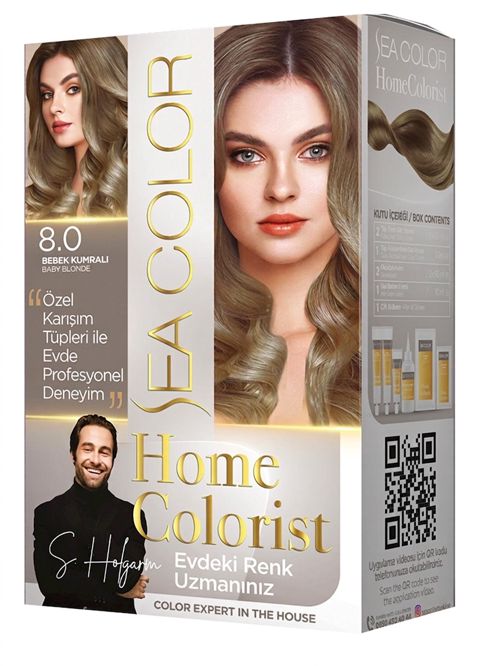 Krem-boya Sea Color 8.0 Bebek Kumralı 185 ml — Bakı