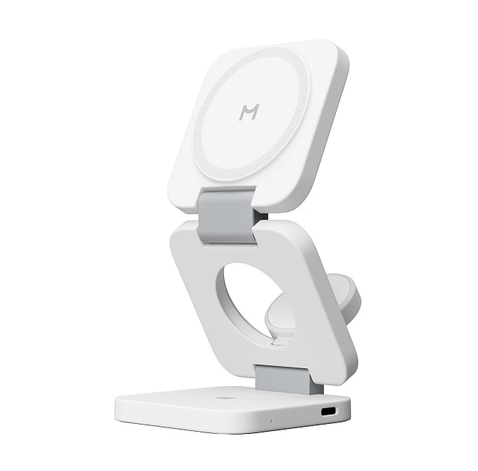 Wireless charger Magssory Flex 3 in 1 for Apple White (WCH013w) — Bakı