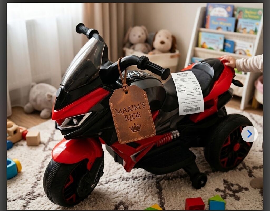 Uşaq elektrikli üçtəkərli motosikl – sport dizayn - Korpus — Uşaq avtomobilləri, Bakı (2)