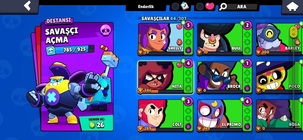 Brawl Stars oyunu üçün oyun hesabı - Kupa sayı: 2738 (ən yüksək — Oyun dəstləri, Bakı (3)
